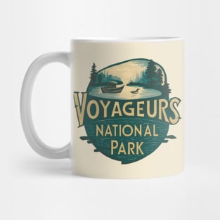 Voyageurs National Park Old Illustration Mug